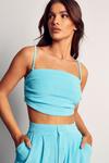 MissPap Towelling Strappy Draped Bralet thumbnail 6