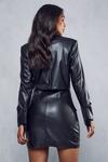 MissPap Leather Look Cropped Blazer thumbnail 3