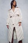MissPap Contrast Quilted Trench Coat thumbnail 5