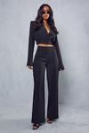MissPap Cinched Waist Cropped Blazer thumbnail 4