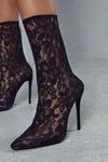 MissPap Lace Detail Heeled Ankle Boot thumbnail 2