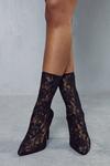 MissPap Lace Detail Heeled Ankle Boot thumbnail 3