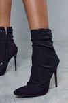 MissPap Ruched Mesh Ankle Boots thumbnail 2