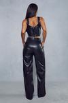 MissPap Leather Look Cargo Trousers thumbnail 4