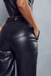 MissPap Leather Look Cargo Trousers thumbnail 6