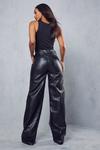 MissPap Leather Look Wide Leg Trousers thumbnail 3