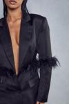 MissPap Premium Feather Detail Blazer Dress thumbnail 2