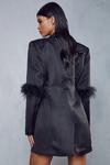 MissPap Premium Feather Detail Blazer Dress thumbnail 3