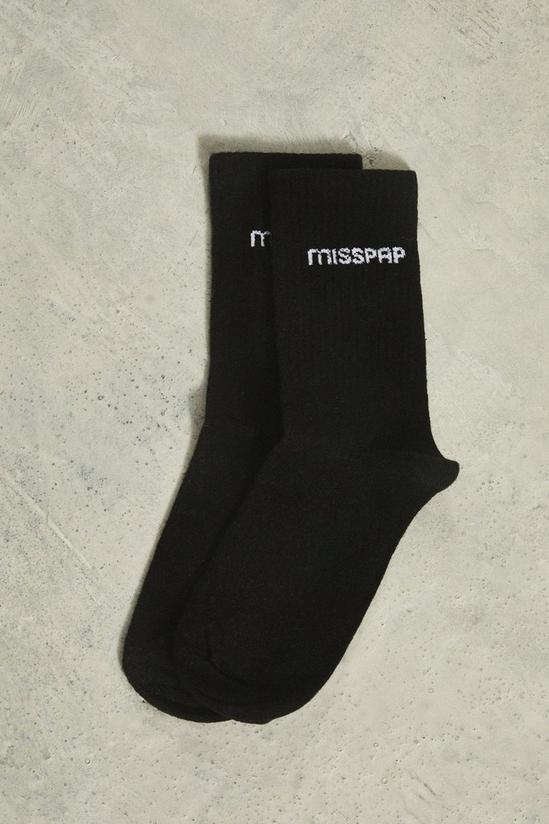MissPap Misspap Lifestyle Single Ribbed Sock 2