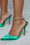 MissPap Diamante Ankle Strap Detail Strappy Heels thumbnail 2
