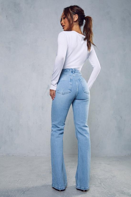 MissPap Mid Wash Denim Flared Jeans 3
