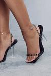 MissPap Diamante Embellished Strappy Heels thumbnail 2