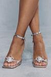 MissPap Crystal Embellished Strappy Heels thumbnail 1