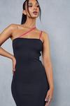 MissPap Premium Knitted Contrast Strap Midi Dress thumbnail 2