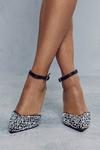 MissPap Embellished Mirror Strappy Heels thumbnail 2