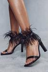 MissPap Croc Feather Detail Strappy Heel thumbnail 1