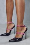 MissPap Contrast Strappy High Heels thumbnail 1
