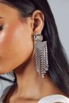 MissPap Diamante Statement Tassel Drop Earrings thumbnail 2
