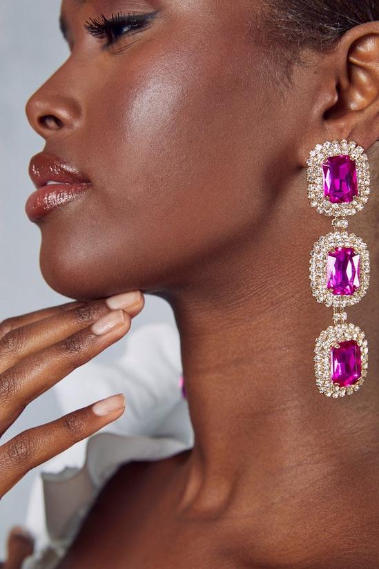 MissPap Jewelled Diamante Drop Earrings 2