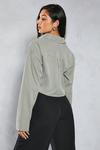 MissPap Structured Boxy Cropped Shirt thumbnail 3