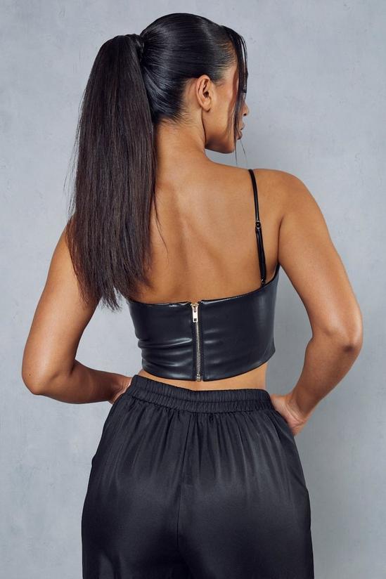 MissPap Strappy Leather Look Corset 3