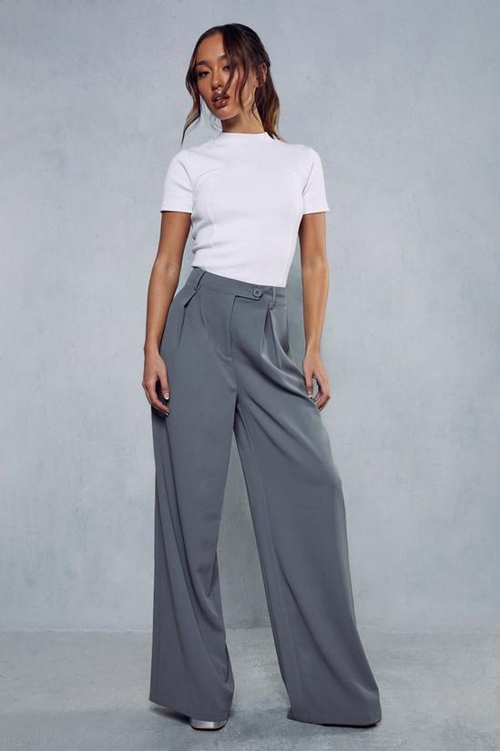 MissPap Pleat Front Relaxed Wide Leg Trousers 1