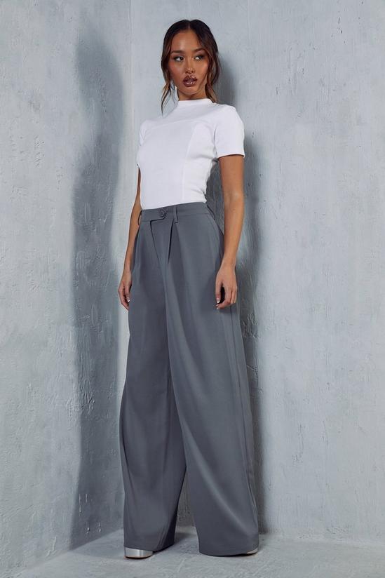 MissPap Pleat Front Relaxed Wide Leg Trousers 4