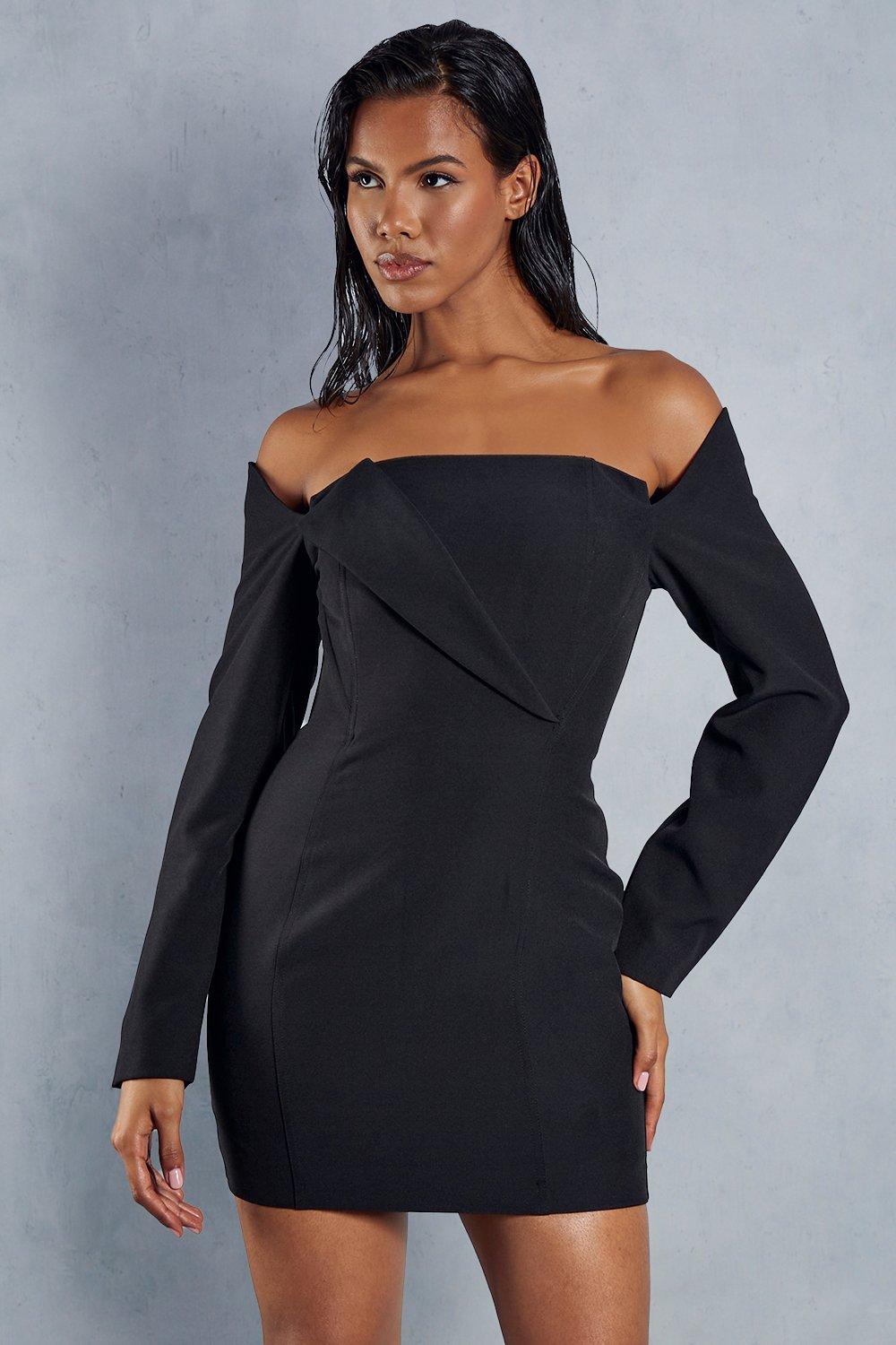 Structured off the outlet shoulder dress