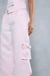 MissPap Premium Satin Embellished Cargo Trousers thumbnail 5
