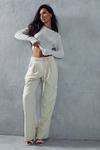 MissPap Tie Waist Pocket Relaxed Cargo Trousers thumbnail 5
