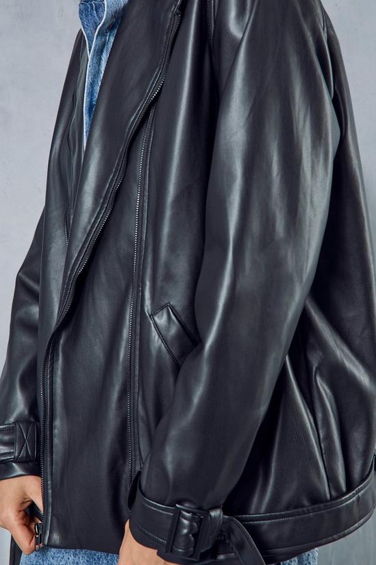 MissPap Premium Leather Look Biker Jacket 5