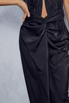 MissPap Premium Satin Twist Detail Halterneck Midi Dress thumbnail 5