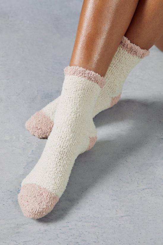 MissPap Fluffy Two Tone Socks 1