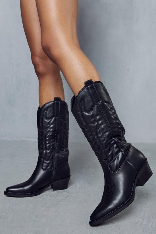MissPap Leather Look Western Boots 1