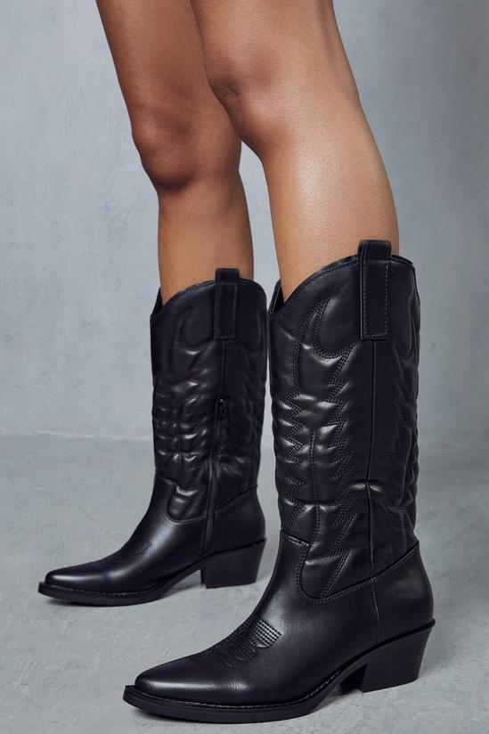 MissPap Leather Look Western Boots 3