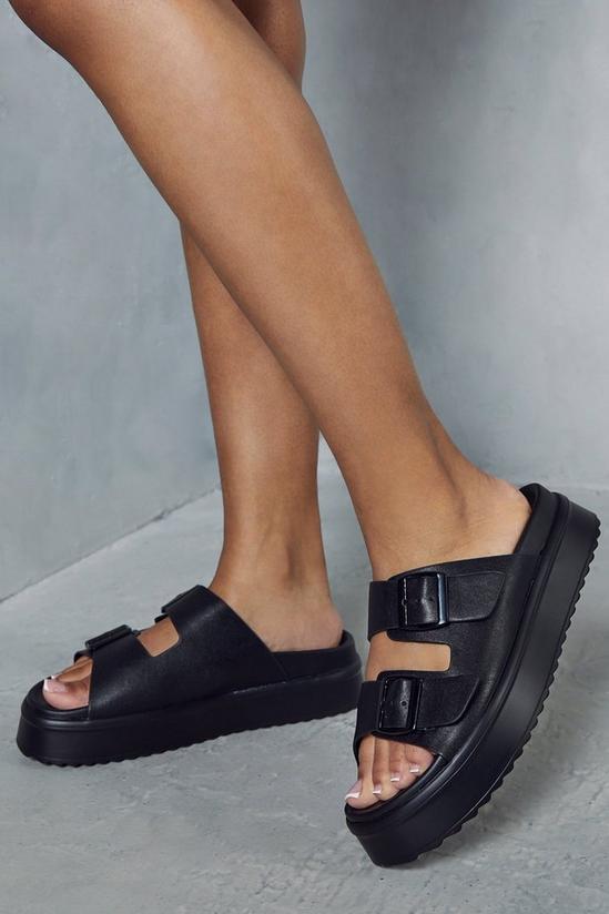 MissPap Leather Look Platform Sandals 1