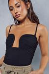 MissPap Mesh Ruched Cupped Cut Out Bodysuit thumbnail 2