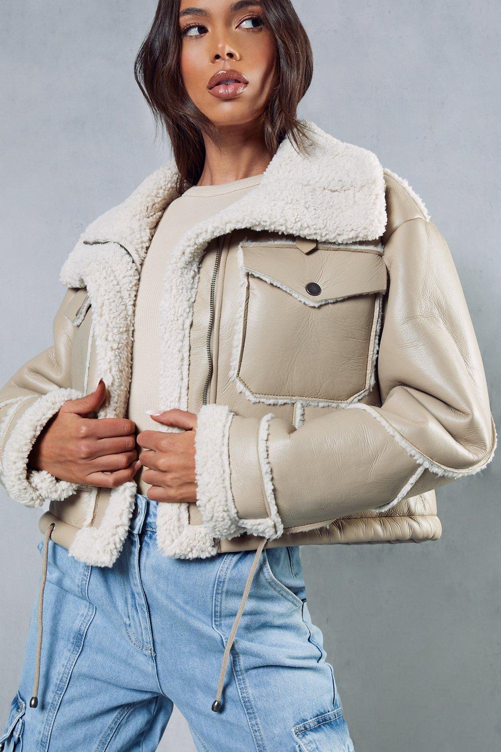 Missguided borg aviator clearance jacket