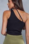 MissPap Ribbed Cut Out One Shoulder Top thumbnail 6