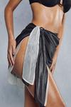 MissPap Metallic Shine Wrap Detail Mini Skirt thumbnail 5