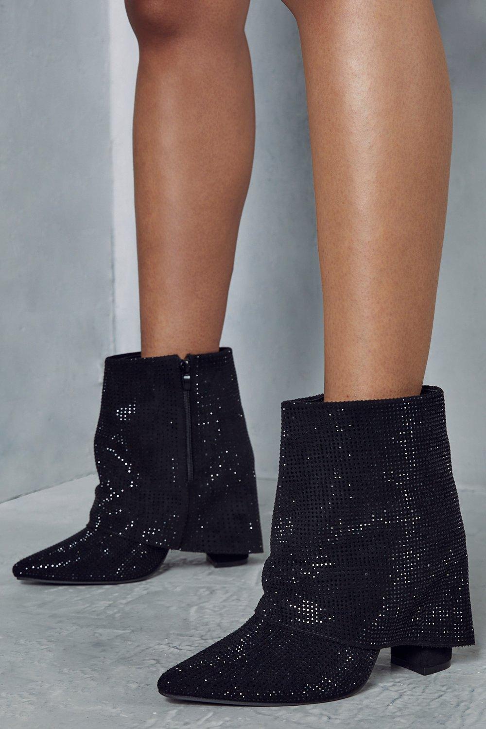 Fold over hot sale ankle boots