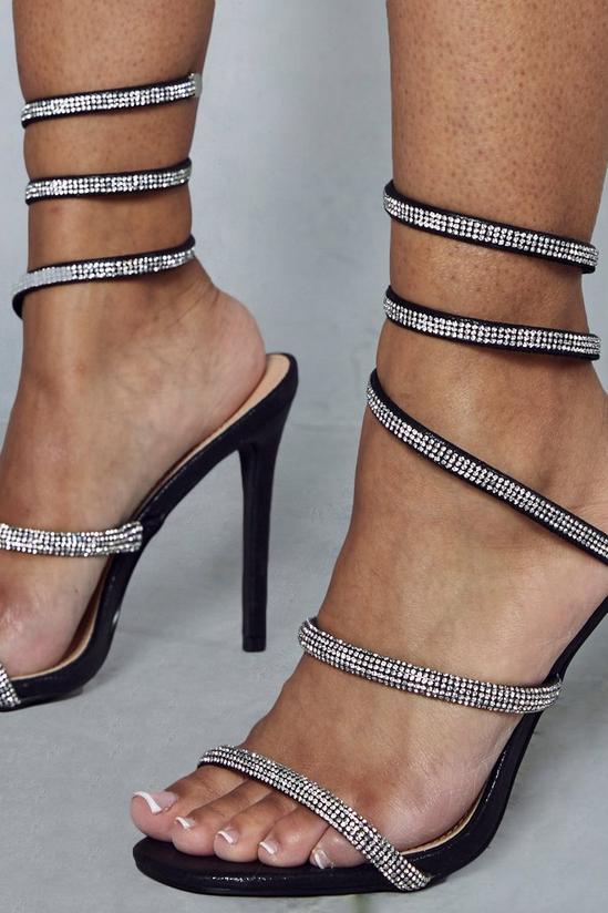 MissPap Diamante Wrap Around Heels 2