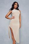 MissPap Double Layer Slinky Backless Cut Out Midi Dress thumbnail 5