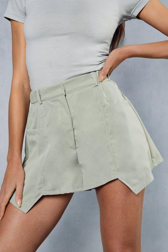 MissPap Pocket Detail Asymmetric Hem Shorts 6
