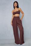 MissPap Crinkle Cami And Wide Leg Trouser Co-ord thumbnail 1