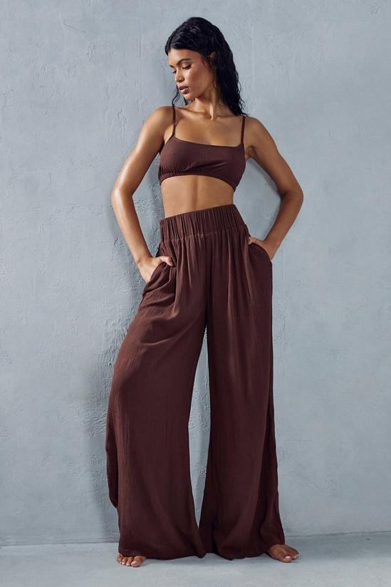 MissPap Crinkle Cami And Wide Leg Trouser Co-ord 4