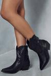 MissPap Western Leather Look Ankle Boots thumbnail 3