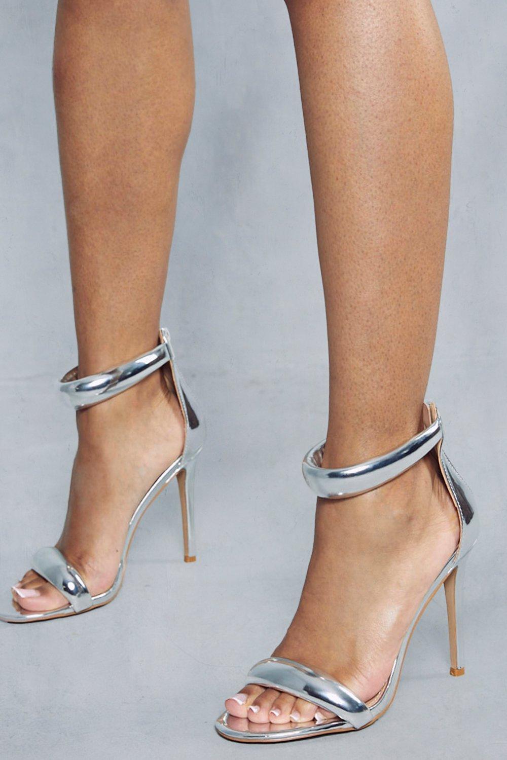 Radha Gold Barely There Heels