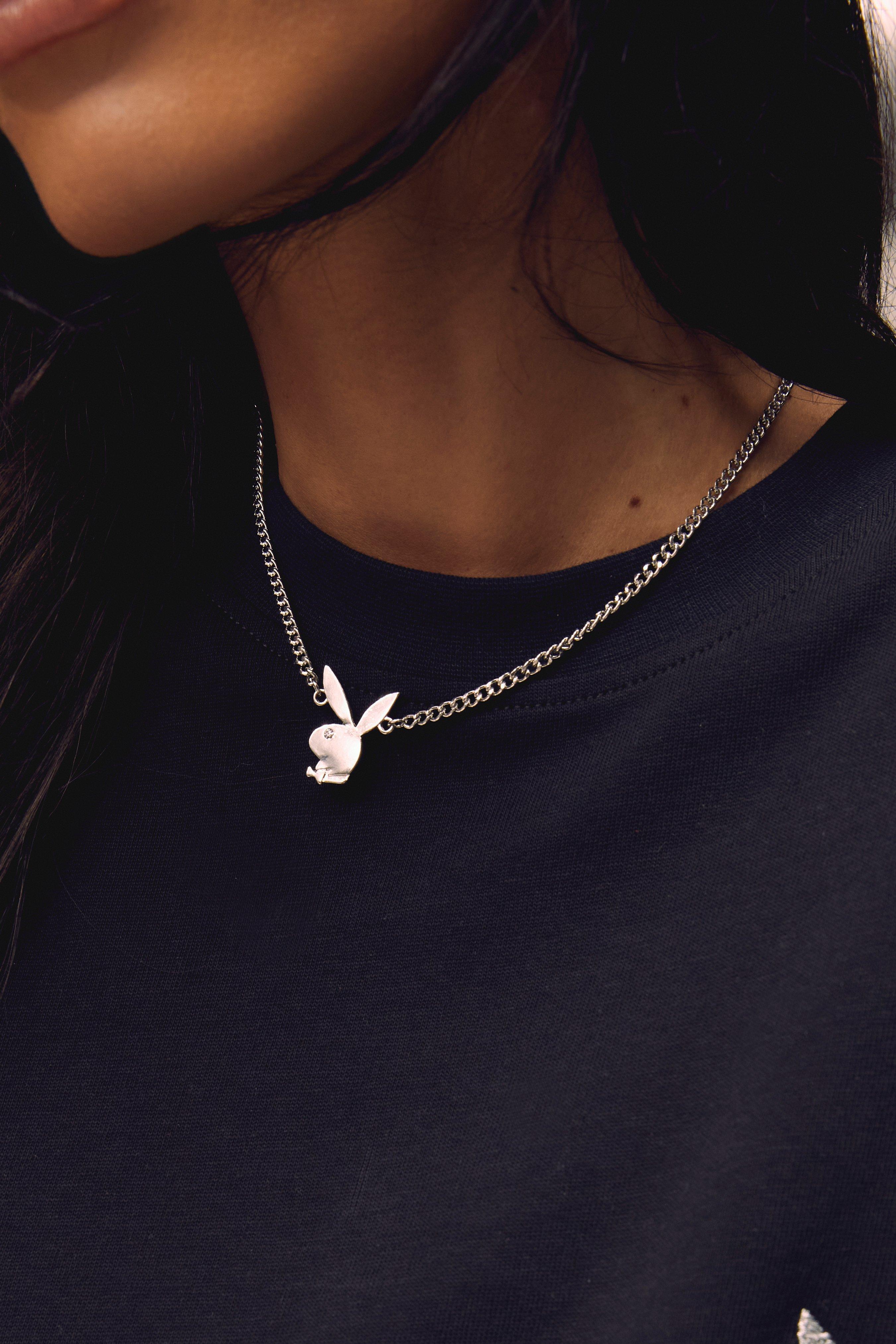 Diamond playboy bunny on sale necklace