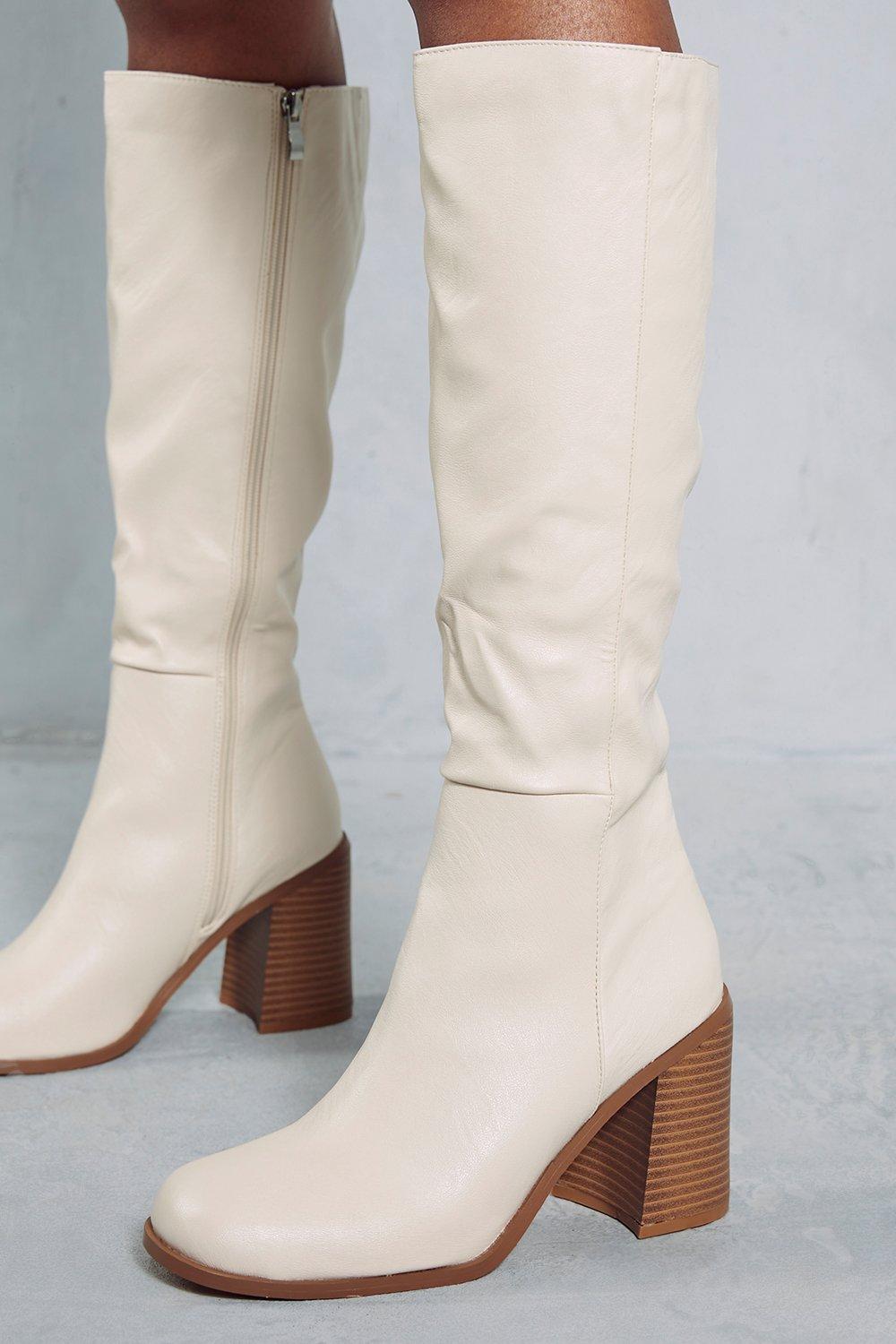 Square toe discount tall boots